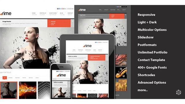 Rime - Responsive Portfolio for WordPress | Themeforest Website Templates and Themes смотреть онлайн
