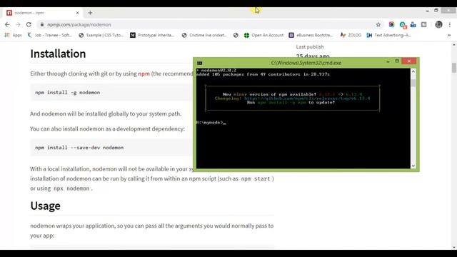 Node.js Tutorials for beginners in hindi | Nodemon Installation | Part-6 смотреть онлайн