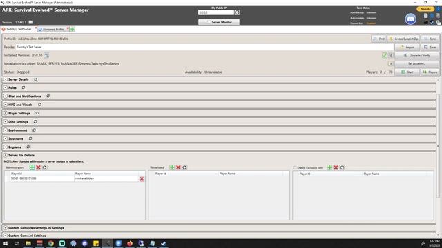 ARK Server Manager Part 13 - Server File Details 'aka' Whitelist And Exclusive Join (2023)