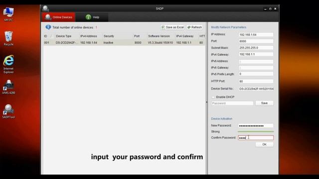 How to activate a Hikvision camera using the SADP program смотреть онлайн