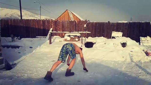 1 января утро в деревне