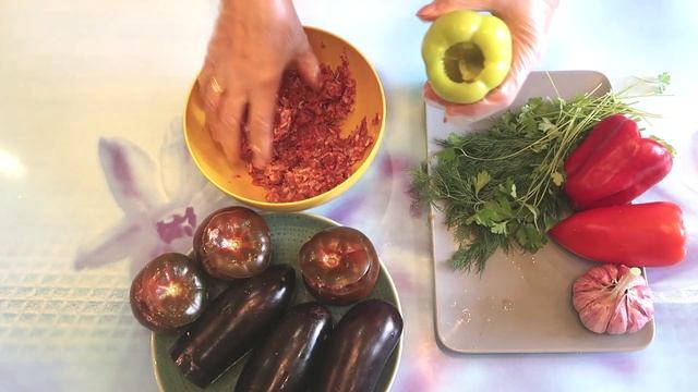 Долма овощная: рецепт приготовления долмы с овощами в казане (из баклажана, перца и помидора) ??? смотреть онлайн