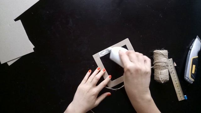 Рамка для фото из картона и верёвки смотреть онлайн