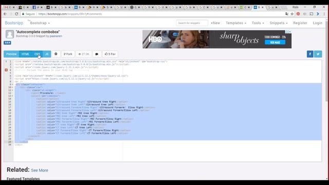 WX - Web Integration Bootstrap com Combo BOX Autocomplete смотреть онлайн