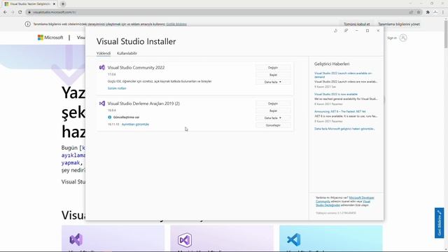 Visual Studio 2022 C# Dersleri 1 Eğitim VS 2022 Kurulumu | C# Programlama #visualstudio