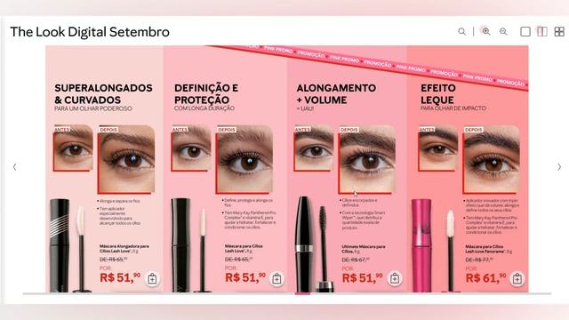 MARY KAY THE LOOK SETEMBRO  2022 | ESPECIAL FESTIVAL MÁSCARA DE CÍLIOS MARY KAY