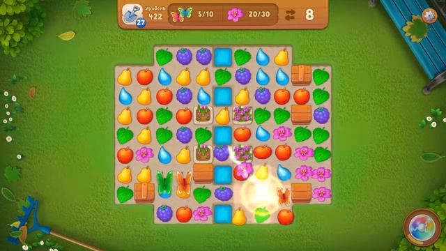 GardenScapes Level 422 Walkthrough