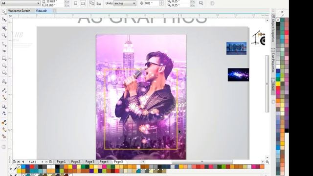Coreldraw x7- Tutorial club Music Flyer Design by AS GRAPHICS смотреть онлайн