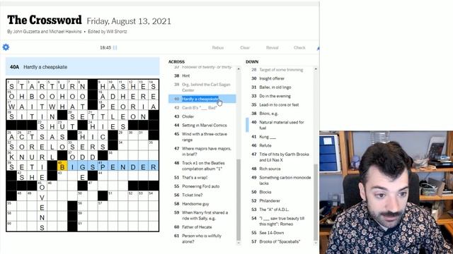 How to Parse Crossword Clues - 13 August 2021 New York Times Crossword смотреть онлайн