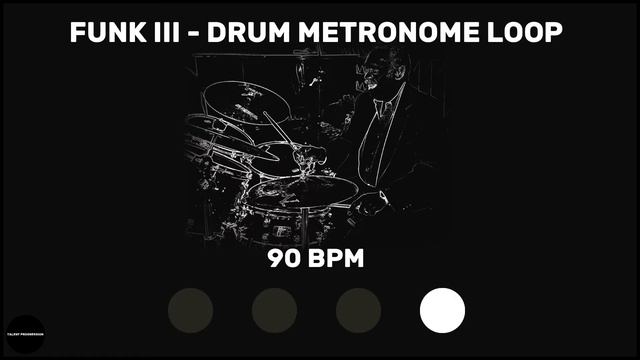 Funk III | Drum Metronome Loop | 90 BPM смотреть онлайн