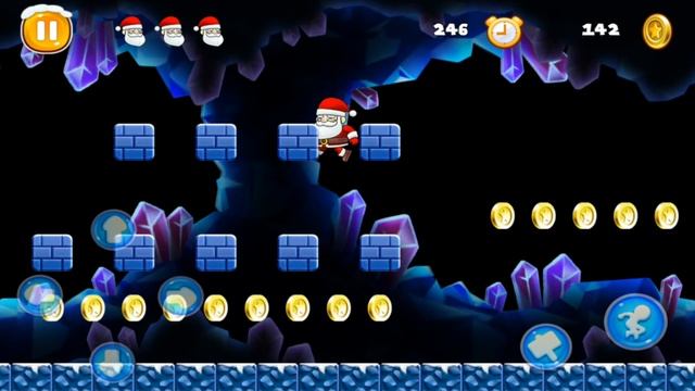 Super Santa Adventure Level 3 Mobile Game смотреть онлайн
