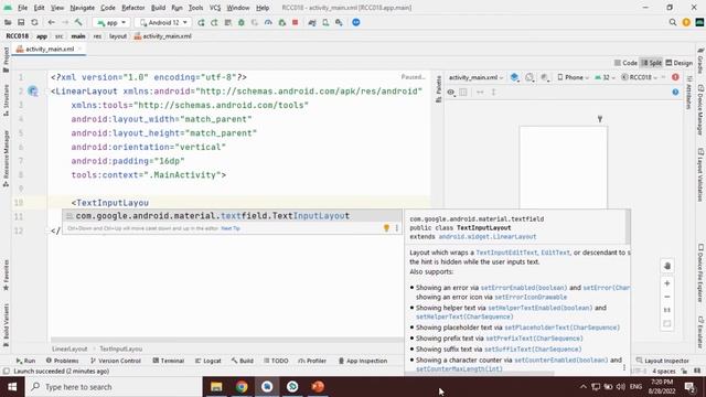 Android TextInputLayout "Part 1" (Tip Time App) смотреть онлайн