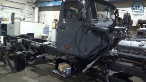 Автомобиль Урал Лесовоз с двигателем ЯМЗ 238 после капитального ремонта  Часть 2  Сборка автомобиля