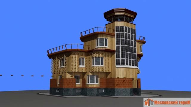 Московский тереМ - проект деревянного дома №2 смотреть онлайн