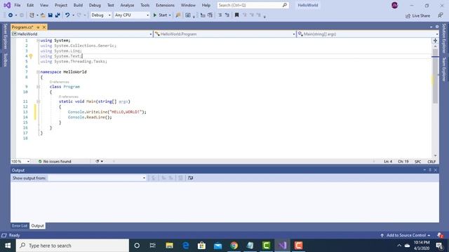 CREATING HELLOWORLD PROGRAM USING C# | WHAT IS MAIN CLASSES, NAMESPACE AND USING SYSTEM? смотреть онлайн