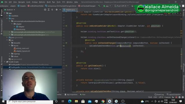 Android Studio | Salvando checkbox selecionado mesmo depois de fechar o aplicativo-Parte 2 | Java смотреть онлайн