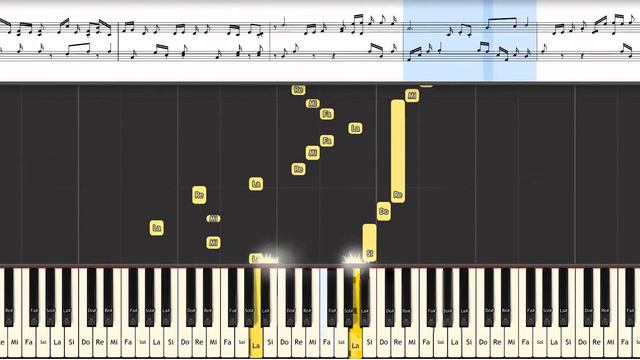 La Valse d'Amélie - Yann Tiersen - Piano tutorial Synthesia смотреть онлайн