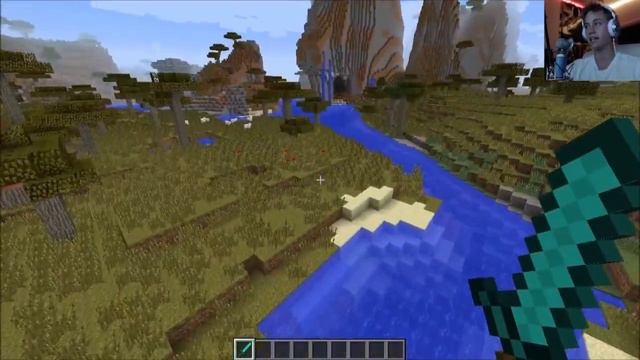 MineCraft 1.8 Seed Amazing! Super Savannah Mountains! смотреть онлайн