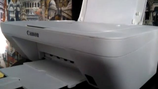 черно-белая печать на струйном МФУ Canon PIXMA MG2940 смотреть онлайн