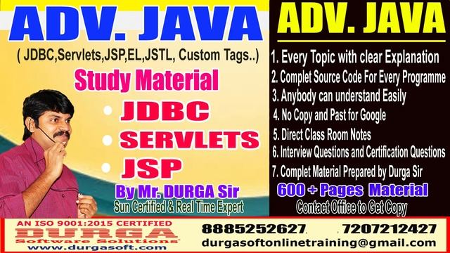 DURGA Sir Adv. Java Study Material смотреть онлайн