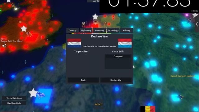 Rise of Nations 3:16 Benelux speed run v2! | Roblox смотреть онлайн