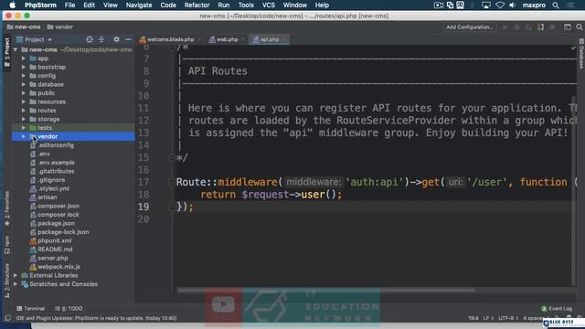 PHP with Laravel for beginners - 07 - Laravel Fundamentals , Routes - Laravel Structure Overview смотреть онлайн