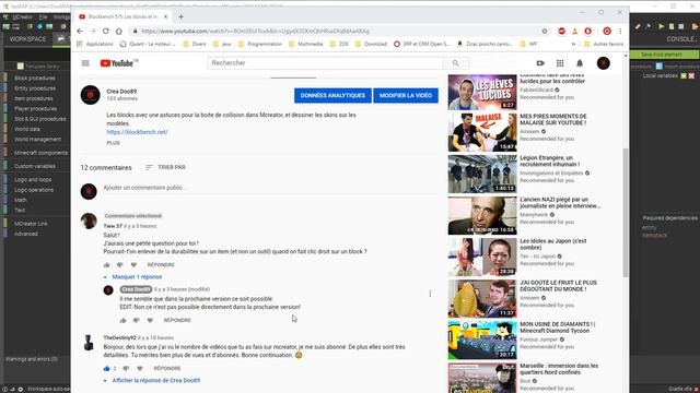 Mcreator et Blockbench: Les questions de mai 2020 смотреть онлайн