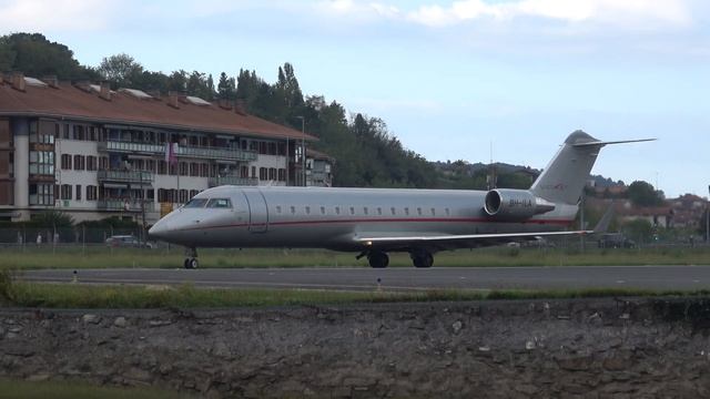Mitsubishi Challenger 850 -VistaJet Malta- (9H-ILA) Despegue San Sebastian