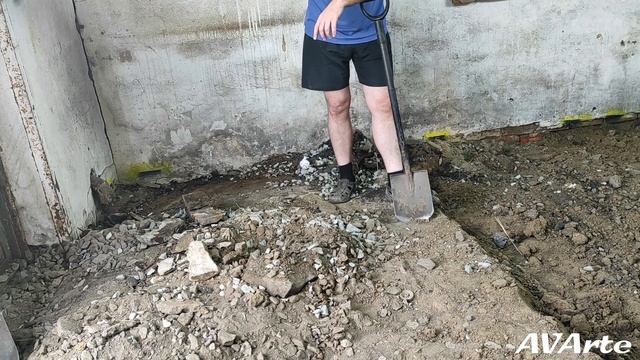 Подготовка пола в гараже для заливки бетоном смотреть онлайн