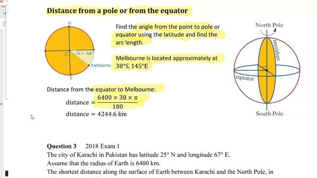 Distance between two points on the Equator, Distance from a pole and Distance from the Equator смотреть онлайн
