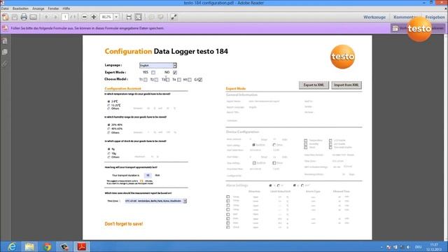 testo 184. Конфигурирование смотреть онлайн