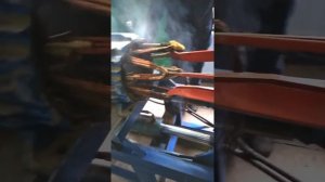 Демонтаж обмотки статора