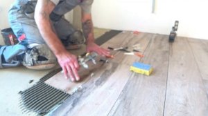 Укладка керамогранита. Доска 20/120 весь процесс.