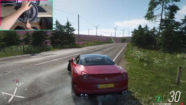 Ferrari California T - Forza Horizon 4 | Thrustmaster T300rs GT Edition gameplay смотреть онлайн