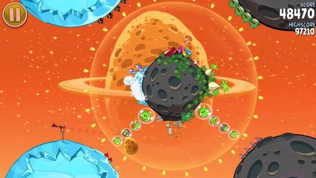 Angry Birds Space Eggsteroids Level E-7 Eggsteroid 7 Location 3 stars Walkthrough [HD] смотреть онлайн