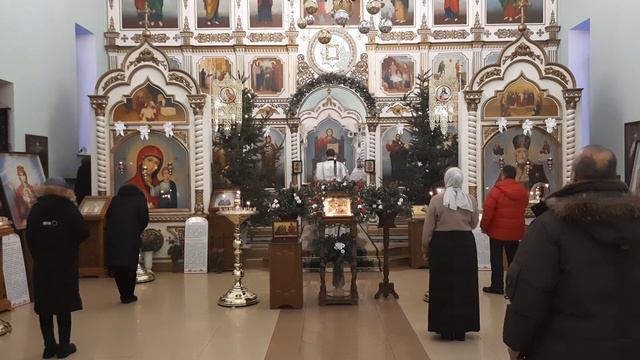 Отдание празд.Рождества Христова. Чтение Евангелия. 13.01.24г. Храм Свят. Николая. Г.Уссурийск. При