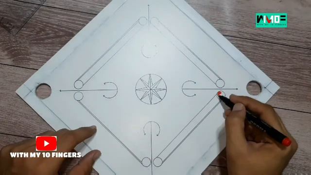 How To Make A Mini Carrom Board | Miniatures | With My 10 Fingers | wm10f Miniature смотреть онлайн