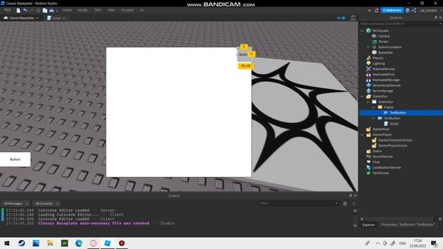 Как сделать кнопку в Roblox Studio смотреть онлайн
