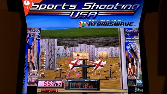 Sports Shooting USA Arcade Cabinet Gameplay w/ AimTrak Gun & Hypermarquee смотреть онлайн