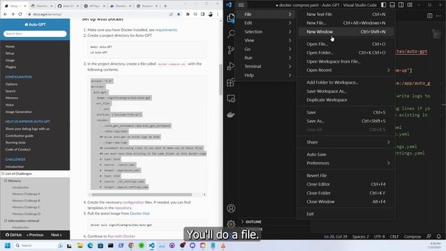 The Official Auto-GPT Setup for Docker in Windows смотреть онлайн