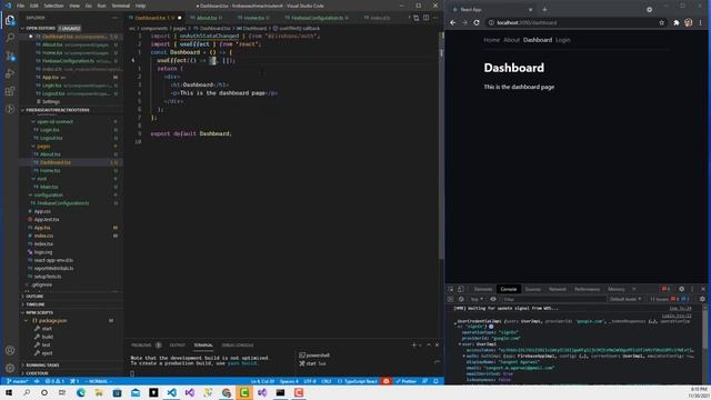 Firebase Authentication with React Router v6 смотреть онлайн