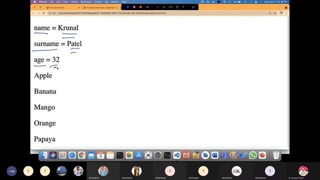 Full Stack Web Development -Lecture24- JavaScrip Tutorial- Different Function types, Array in Detai смотреть онлайн