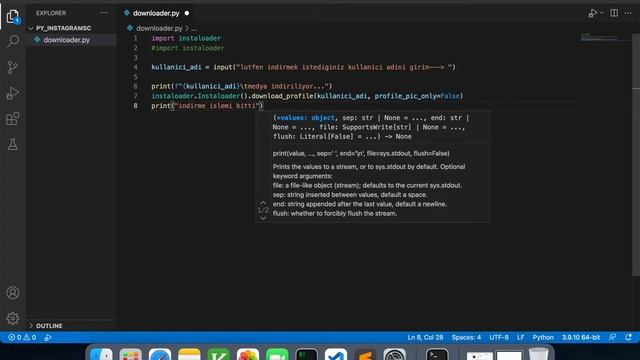 Instagram Profile pic and video Downloader with python смотреть онлайн