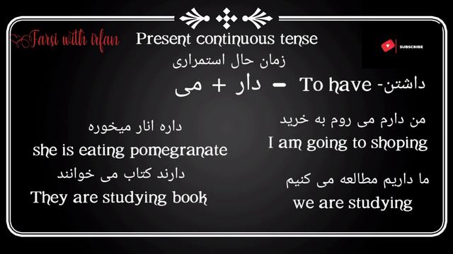 Present continuous tense in Persian language 😍😍 смотреть онлайн