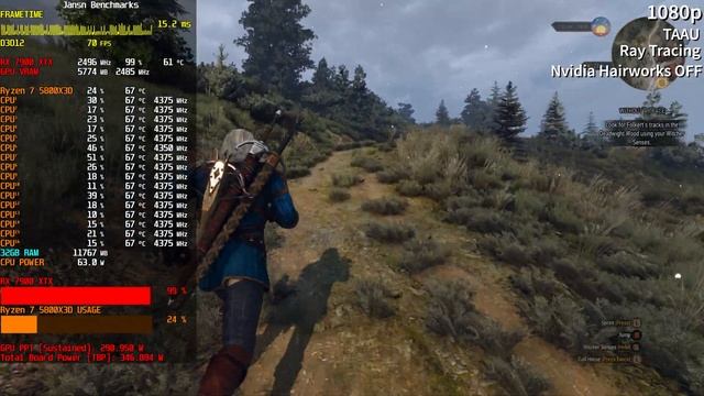 The Witcher 3 NextGen | Ray Tracing ON & OFF | RX 7900 XTX | 5800X3D | 4K 1440p 1080p | Max Setting смотреть онлайн