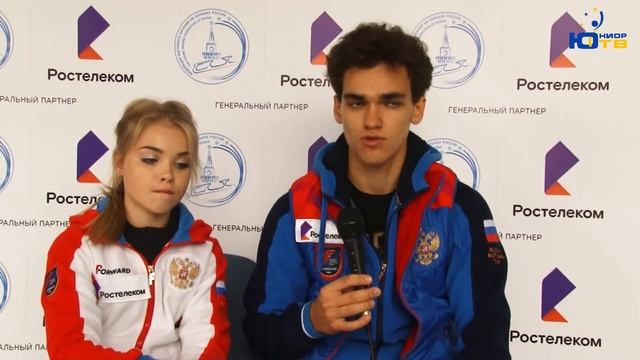 Полина Костюкович -- Дмитрий Ялин. Контрольные прокаты. Юниоры. 2019 смотреть онлайн