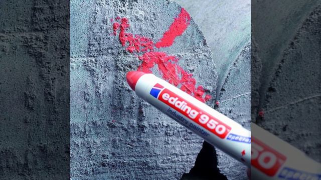 Маркер-паста промышленный Edding 950 Короткая импровизация от ИИ