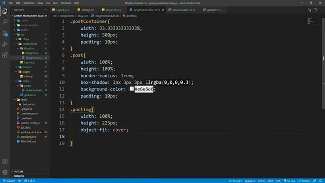 Static Markdown Blog | Gatsby React JavaScript смотреть онлайн