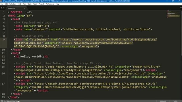 ¿Cómo INSTALAR Bootstrap 4? ?Curso completo [Desde cero, para principiantes] смотреть онлайн