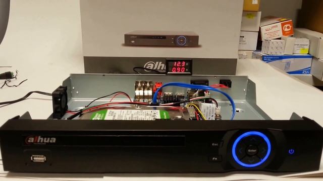 Фактическое энергопотребление HDCVI видеорегистратора Dahua HCVR5104H-V2 с одним жестким диском смотреть онлайн